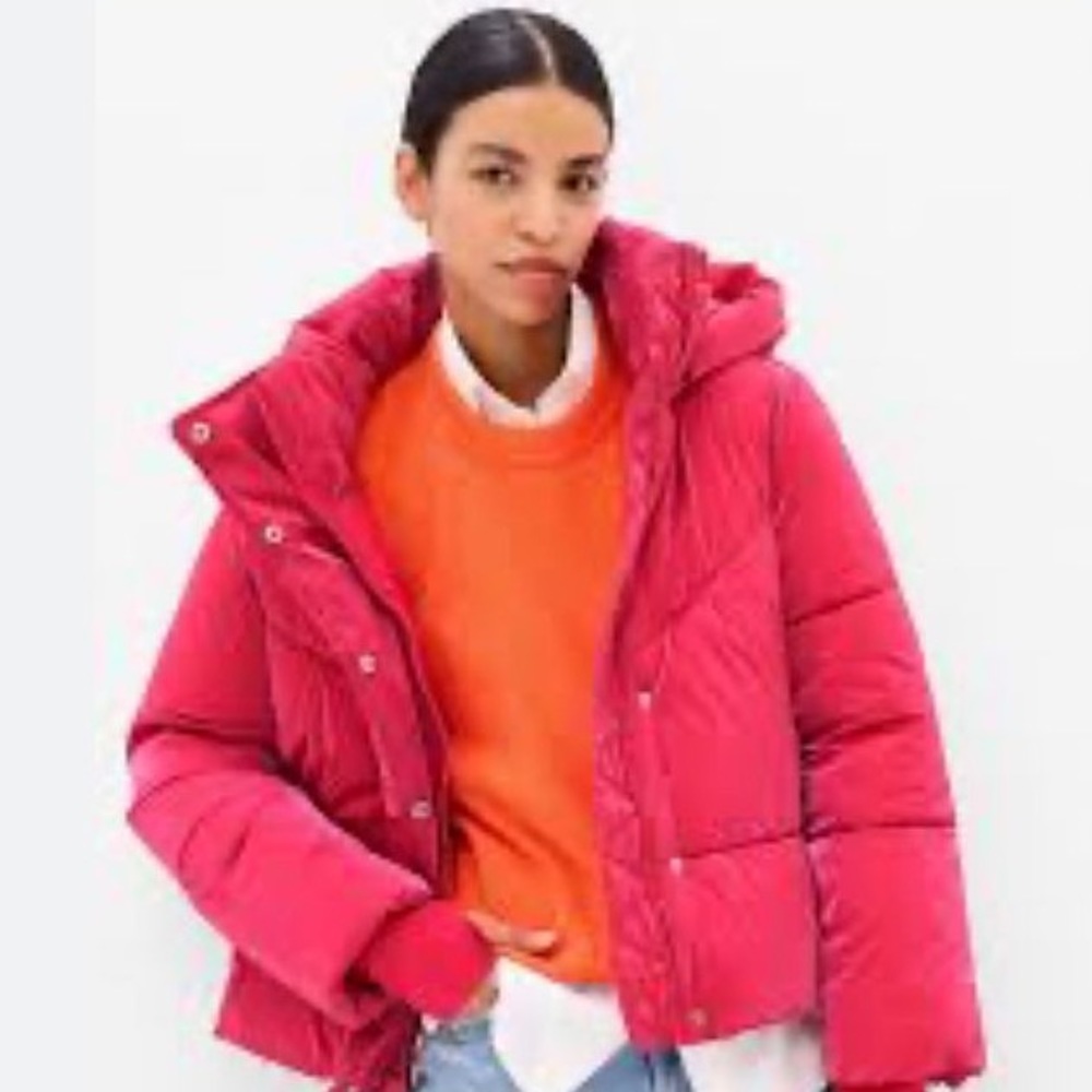 🧣GAP Kids Puff Jacket Pink NO Hood XXL 14-16